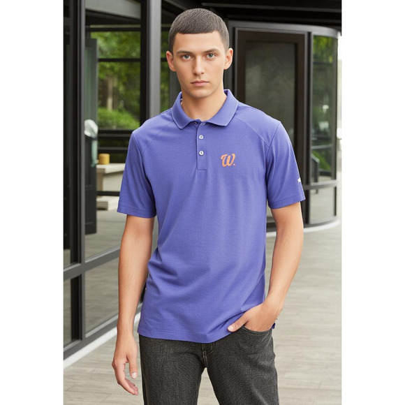 Nike Other - Washington Nationals Polo Shirt Mens XXL Blue Nike Golf Tour Performance Dri-Fit